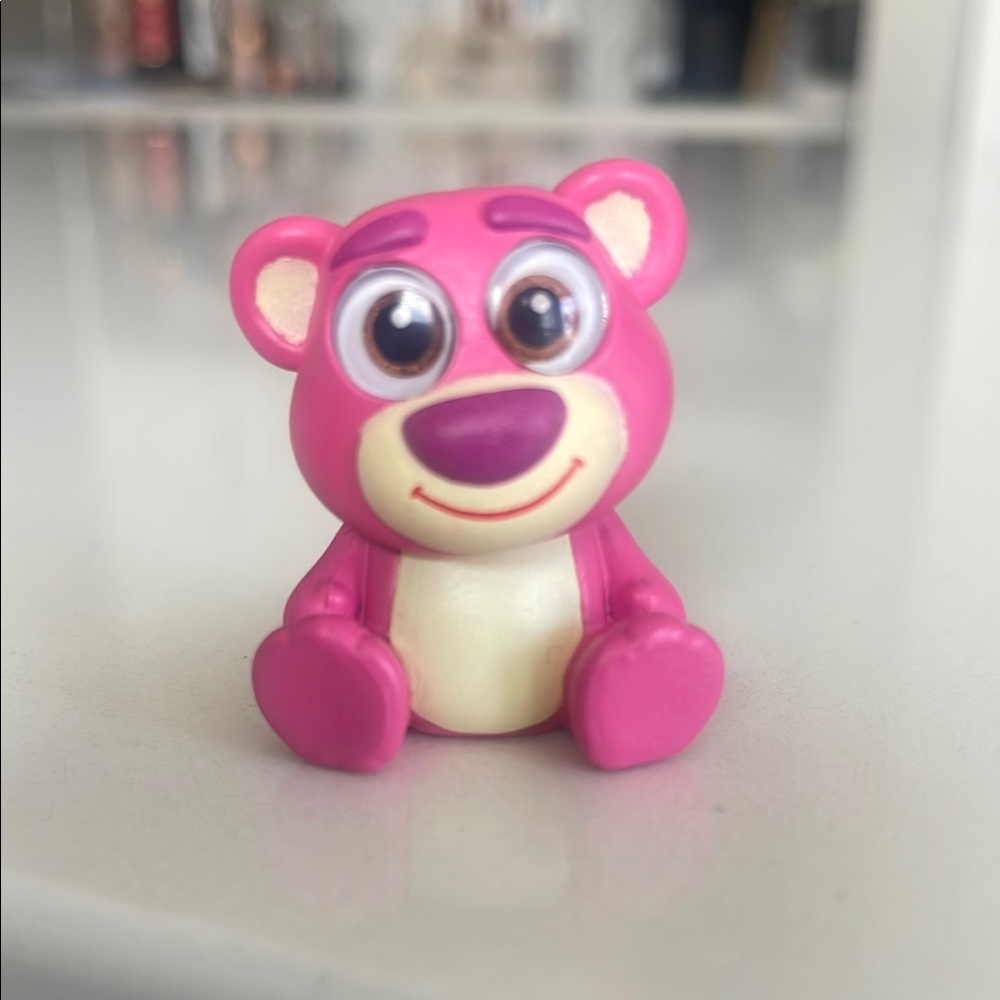 Pink Bear Toy Figure